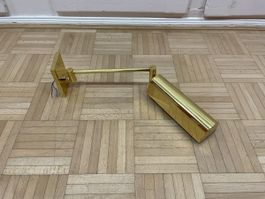 Vintage Schwenkarm Wandlampe Metalarte Messing Wandleuchte