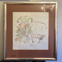 Jörg Schuldhess Aquarell Harlekin