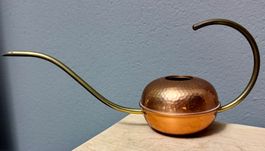 Kleine Giesskanne / Giesskännchen Kupfer für Kakteen 50er
