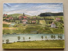 Antikes Ölgemälde Schweiz signiert A. Wyttenbach 1931