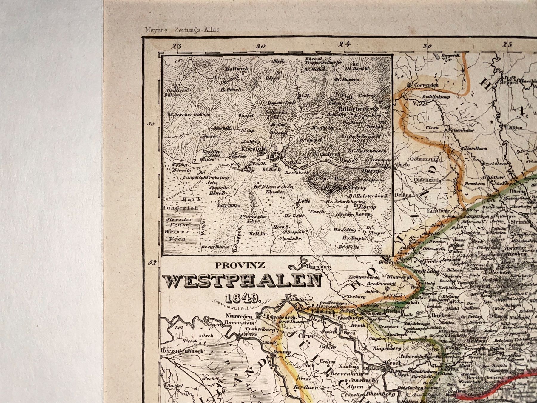 Cartes géographiques & atlas: Antike Landkarte Westphalen – D'occasion à Cham par Chramschopf 3