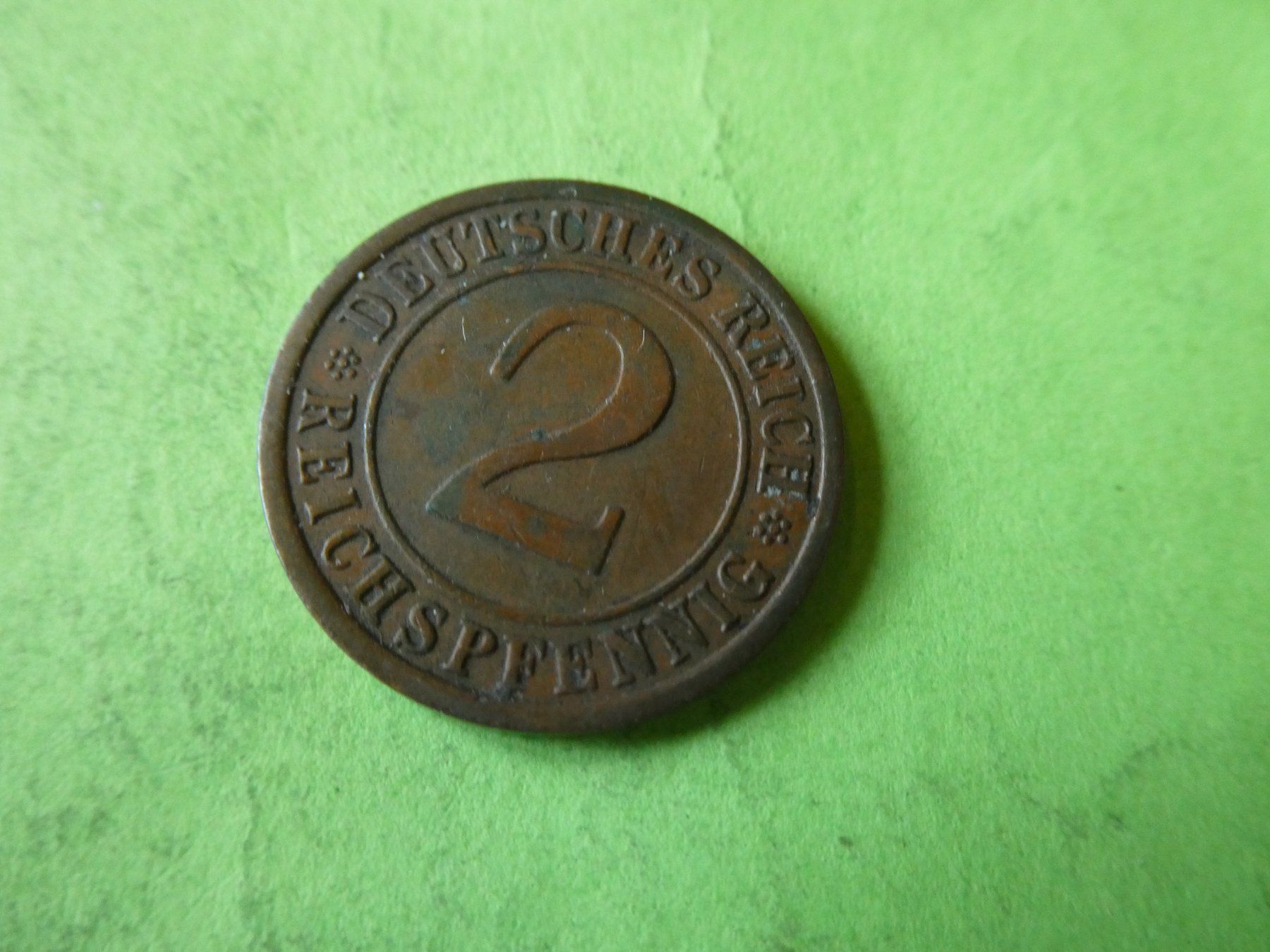 Toutes les monnaies: Dt. Reich 1925 E, 2 Reichspfennig – D'occasion à Hinterforst par rohusri 1
