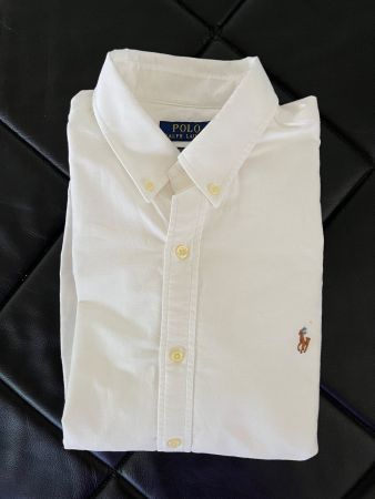 Polo Ralph Lauren Hemd L Slim Fit Weiss Top Zustand