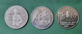 3 Gedenkmünzen 5 DM 1985 1984 Ungelaufen 
