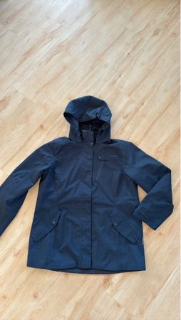 Damenjacke Schöffel blau Gr. 44 mit Kapuze neuwertig