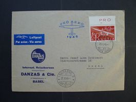 1946 Nr. F41 auf Brief von Locarno nach Basel