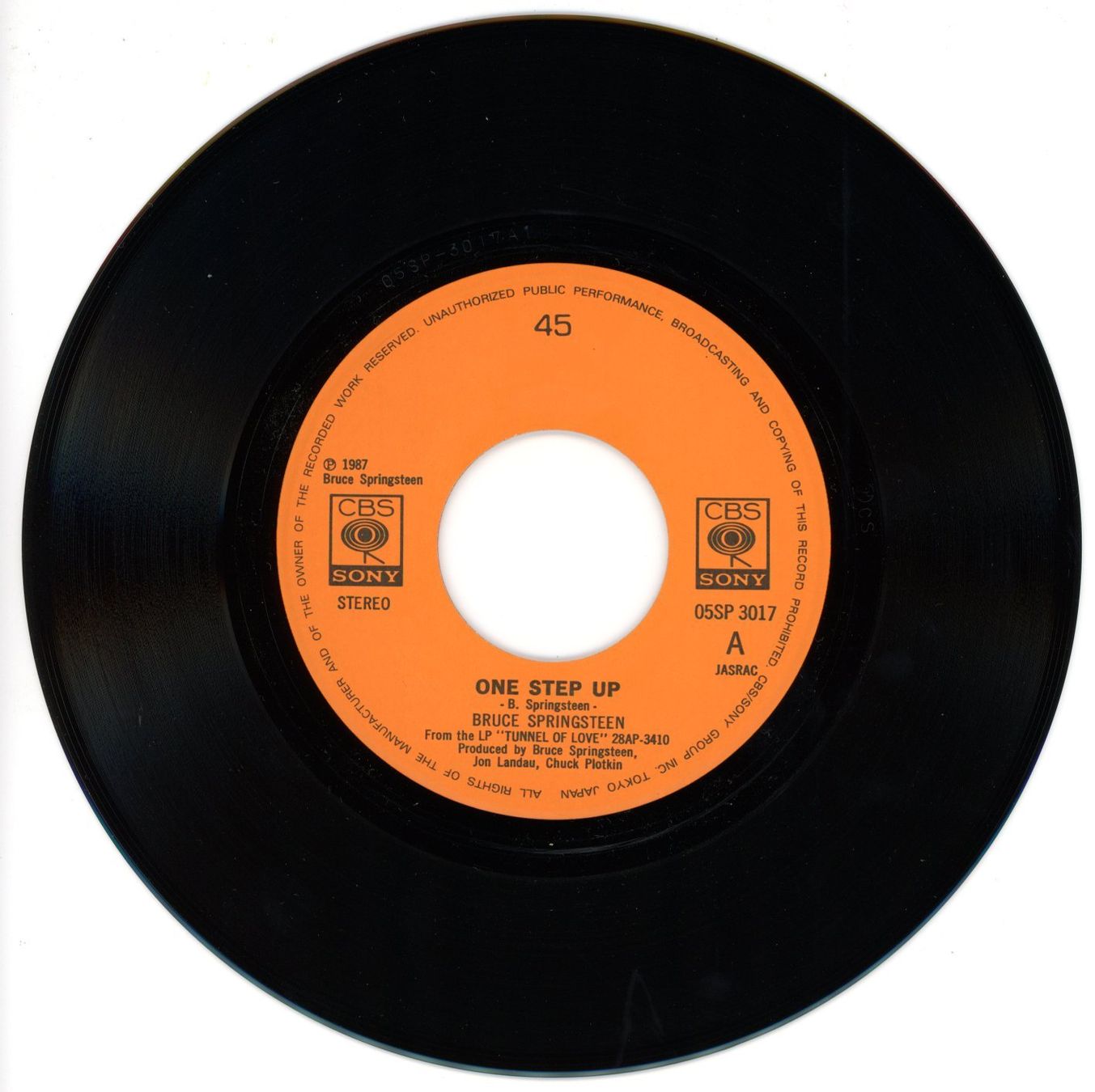 Dischi in vinile: Single 45 - BRUCE SPRINGSTEEN One Step Up / Roulette (Japan) – Usato da Morges venduto da evnocha3 2