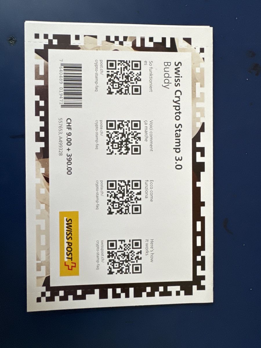 Tutti i francobolli: Swiss Crypto Stamp  (14 pièces) – Nuovo e nell'imballaggio originale da Les Pontins venduto da Casubob42 3