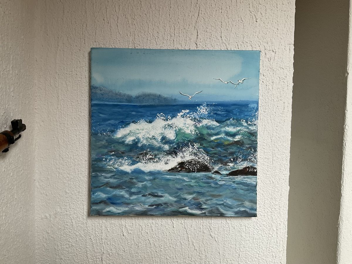 Posters & Illustrations: Gemälde Meer Möwen Leinwandbild Bild – D'occasion à Endingen par nathan05 1