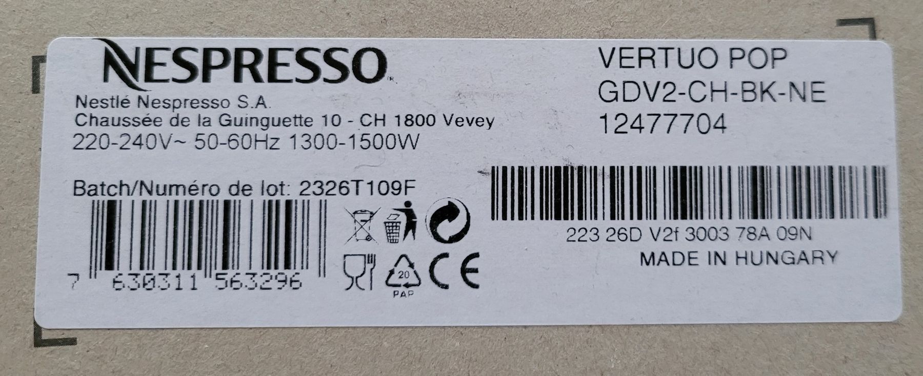 Nespresso Machines à café & Machines à expresso: Nespresso Vertuo Pop – D'occasion à Les Verrières par cjo_pd78 5