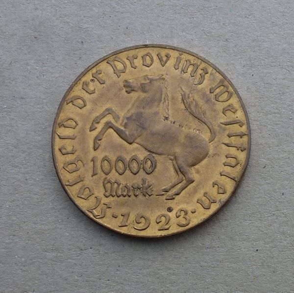 Tutti le monete: Westfallen ++ 10`000 Mark 1923 – Usato da Walkringen venduto da Casablanca777