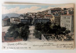 uralte handcolorierte Ansichtskarte 1904 GIRGENTI