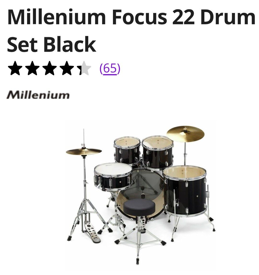 Strumenti musicali: Schlagzeug Millenium Focus 22 Drum Set – Usato da zürich venduto da anablue37