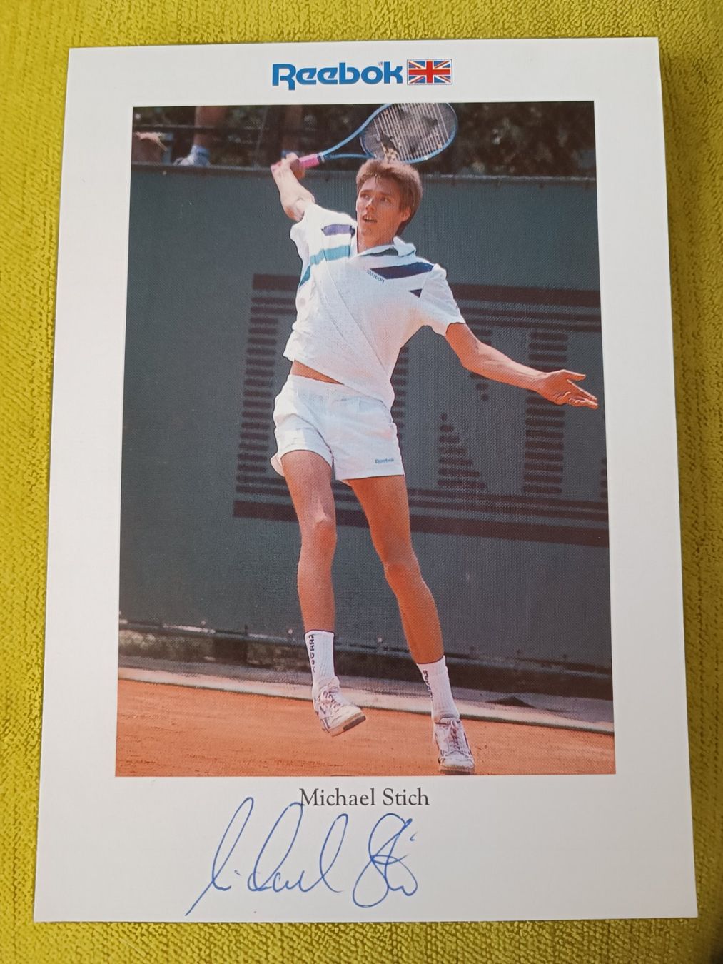 Autografi: Michael Stich - Tennnis - handsigniert – Usato da Menziken venduto da Autogramme