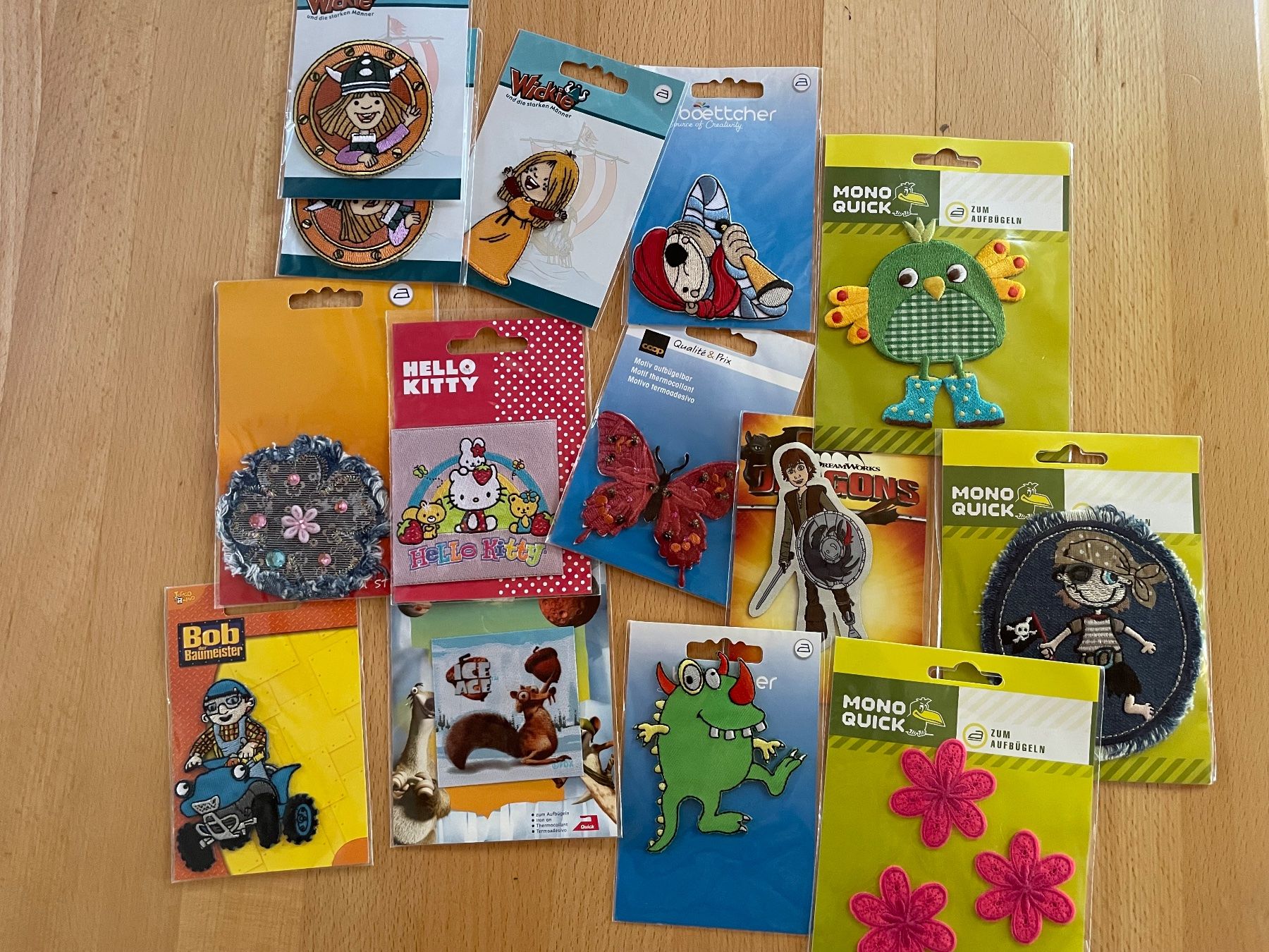Patches: 14 Näh- oder Aufbügelbare Applikationen – Neu und originalverpackt aus Cham von 2eye