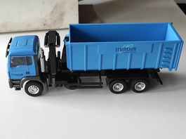 MAN TGA M 3achs mit Mulde und Ladekran von Conrad 1/50