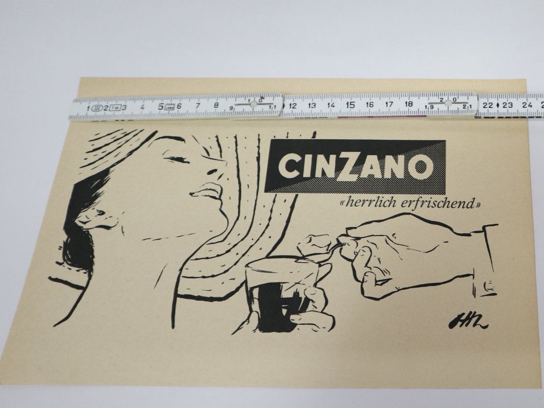 Foto & Immagini: 1950 Orig. Werbung, Cinzano – Usato da Eschenbach SG venduto da Astalavista 1