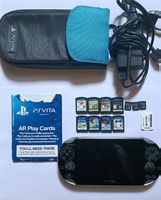 PSVita PCH-1004, games and memory cards
