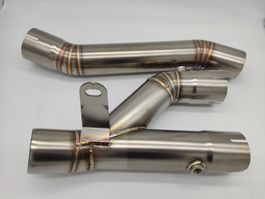 Verbindungsrohr Mittelrohr 54mm für Yamaha R1 Auspuff NEU
