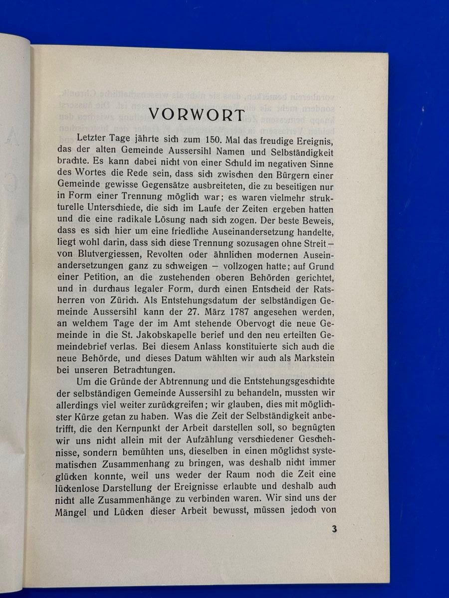 Bücher: Festschrift der Gemeinde Aussersihl 1787-1937 – Gebraucht aus Adliswil von buch_und_kunst 2