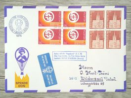 TR13 Enveloppe + Timbre Suisse 1975 Ballon Theme