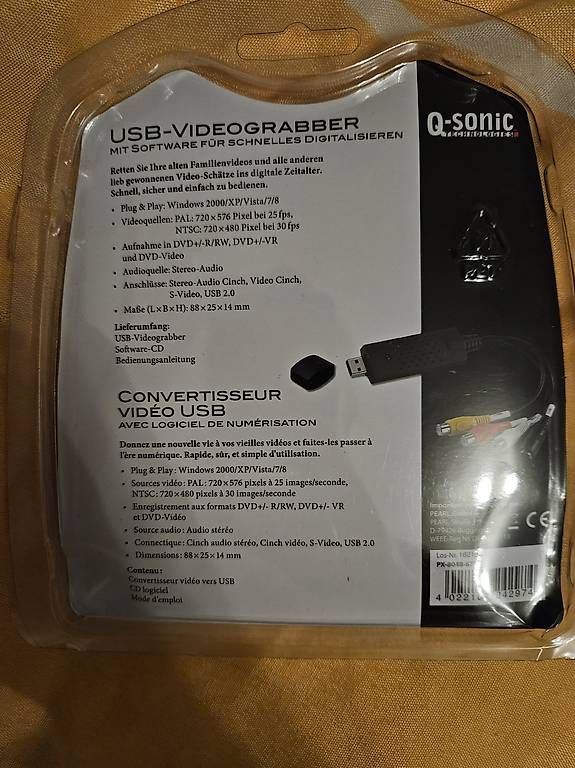 Konverter: USB VIDEOGRABBER – Gebraucht aus Aedermannsdorf von Men11