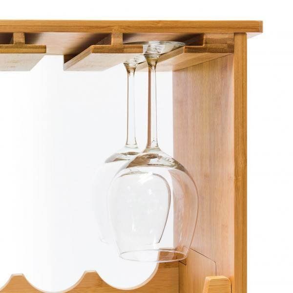 Scaffali: Weinregal Bambus 16 Flaschen + 12 Gläser – Nuovo e nell'imballaggio originale da Kreuzlingen venduto da DealBlitz 1
