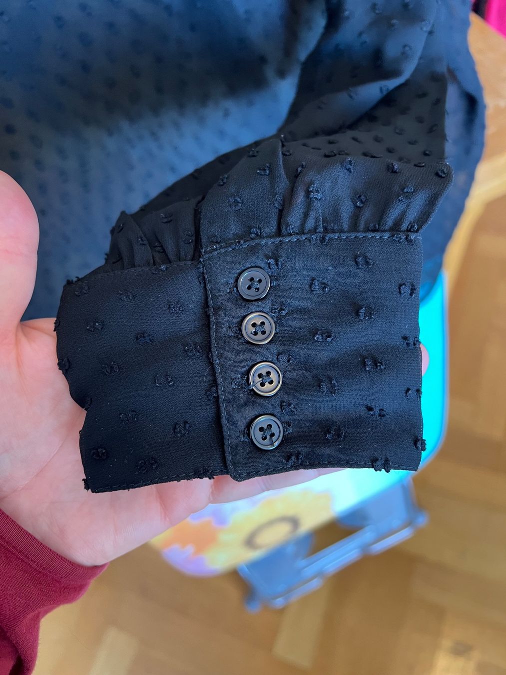 La Redoute Blusen: Blouse en plumetis noire – Gebraucht aus Neuchâtel von Thesebootsaremadeforwalking 2