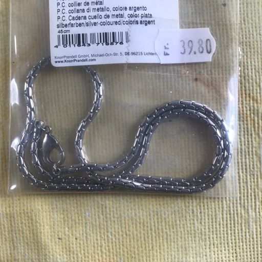 Catenine: P.C.METALL-HALSKETTE 45CM NEU – Nuovo e nell'imballaggio originale da Ostermundigen venduto da Wyatt-Earp 3