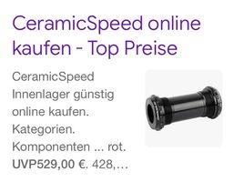 CeramicSpeed Innenlager rot neu