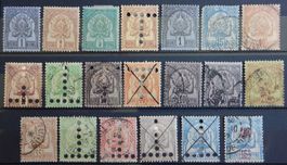 Tunesien Franz. ex. Kat. 1-25 & Porto */(*)/gest. 1888/93