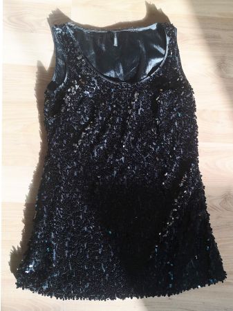 Paillettenkleid schwarz