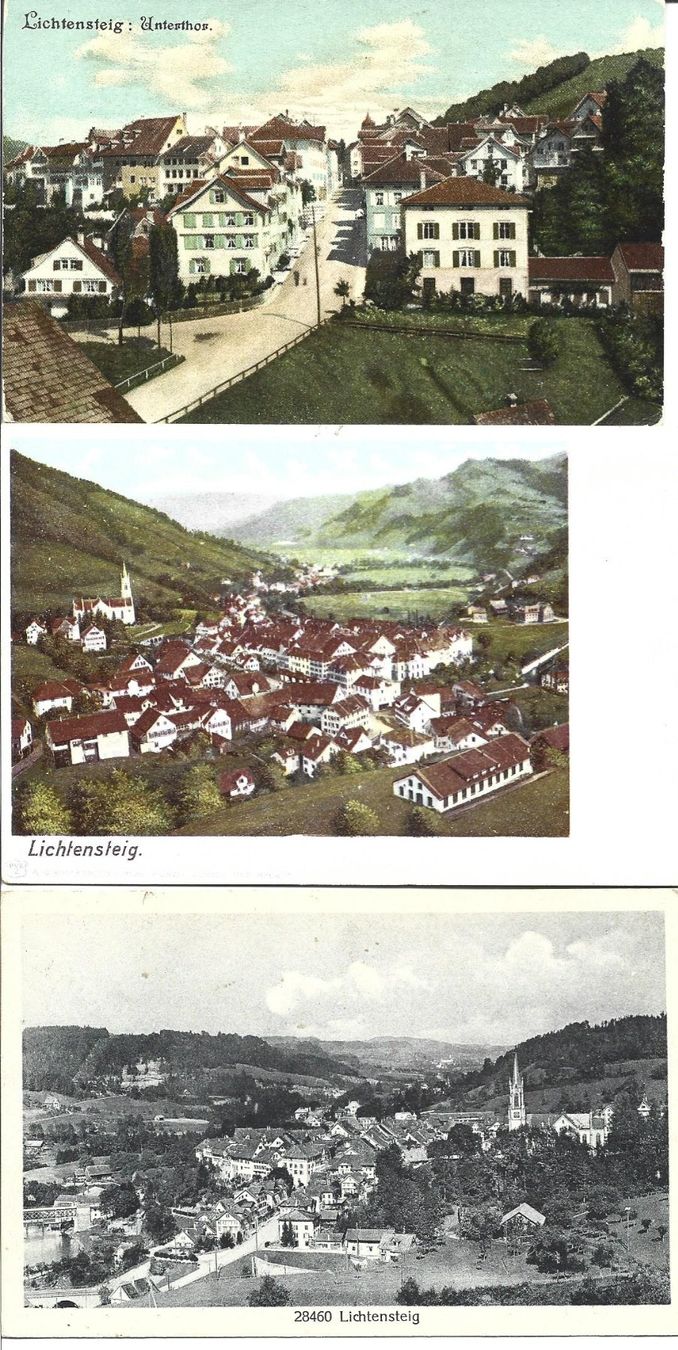 Cartoline postali: Lot AK Lichtensteig – Usato da Appenzell venduto da mai25