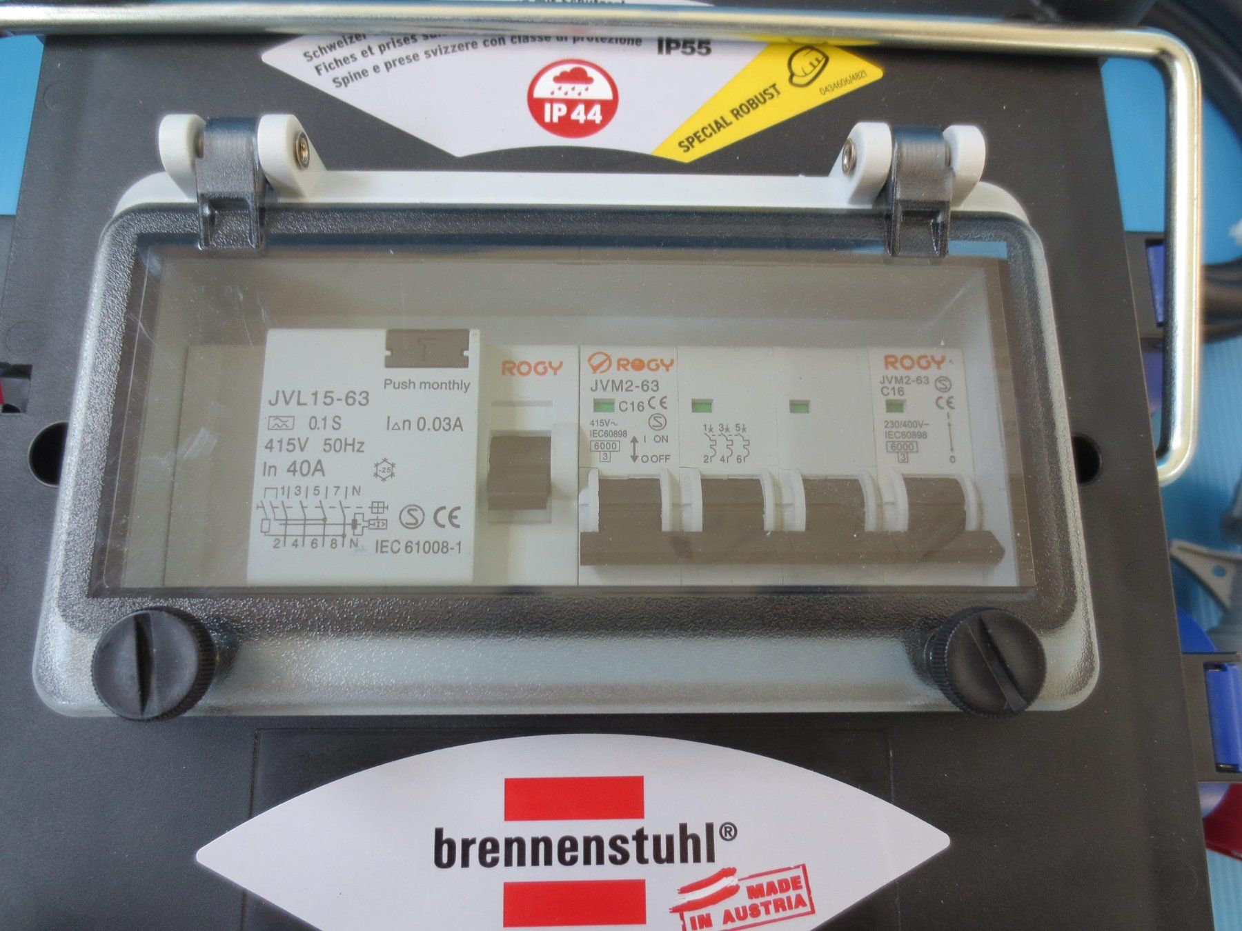 Elettrotecnica: Baustromverteiler Camping Verteiler Stromverteiler FI Schutz – Nuovo (secondo la descrizione) da Sulz LU venduto da Elektrofachverkauf 1