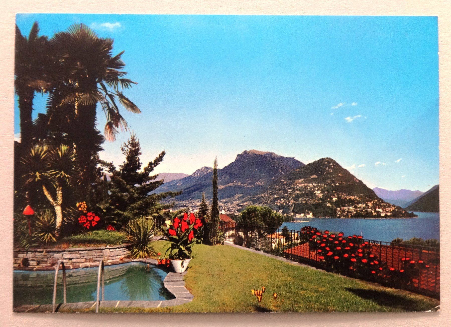 Ansichtskarten: Lugano con Monte Brè – Gebraucht aus Fétigny von Billy2miny