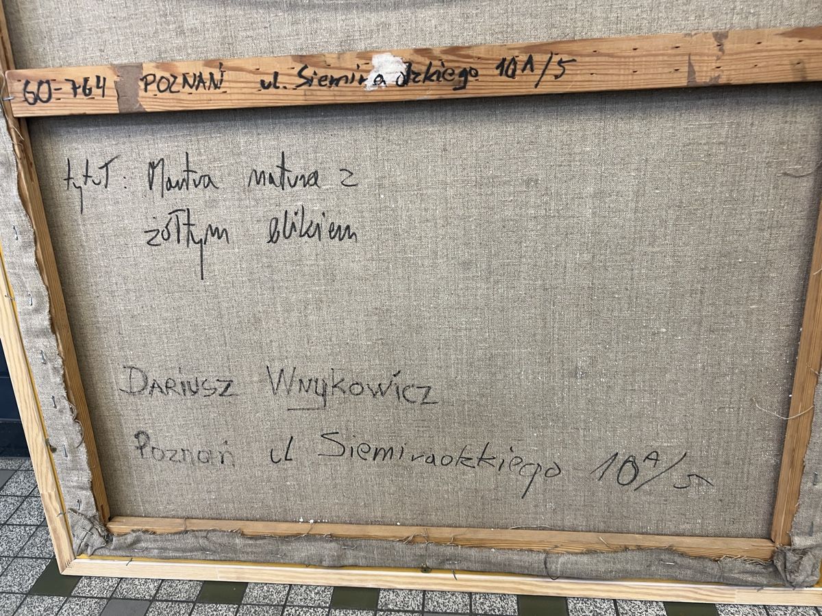 Dipinti: Dariusz Wnykowicz(1964)signée au dos – Usato da Genève venduto da Leboucheoreilles 5