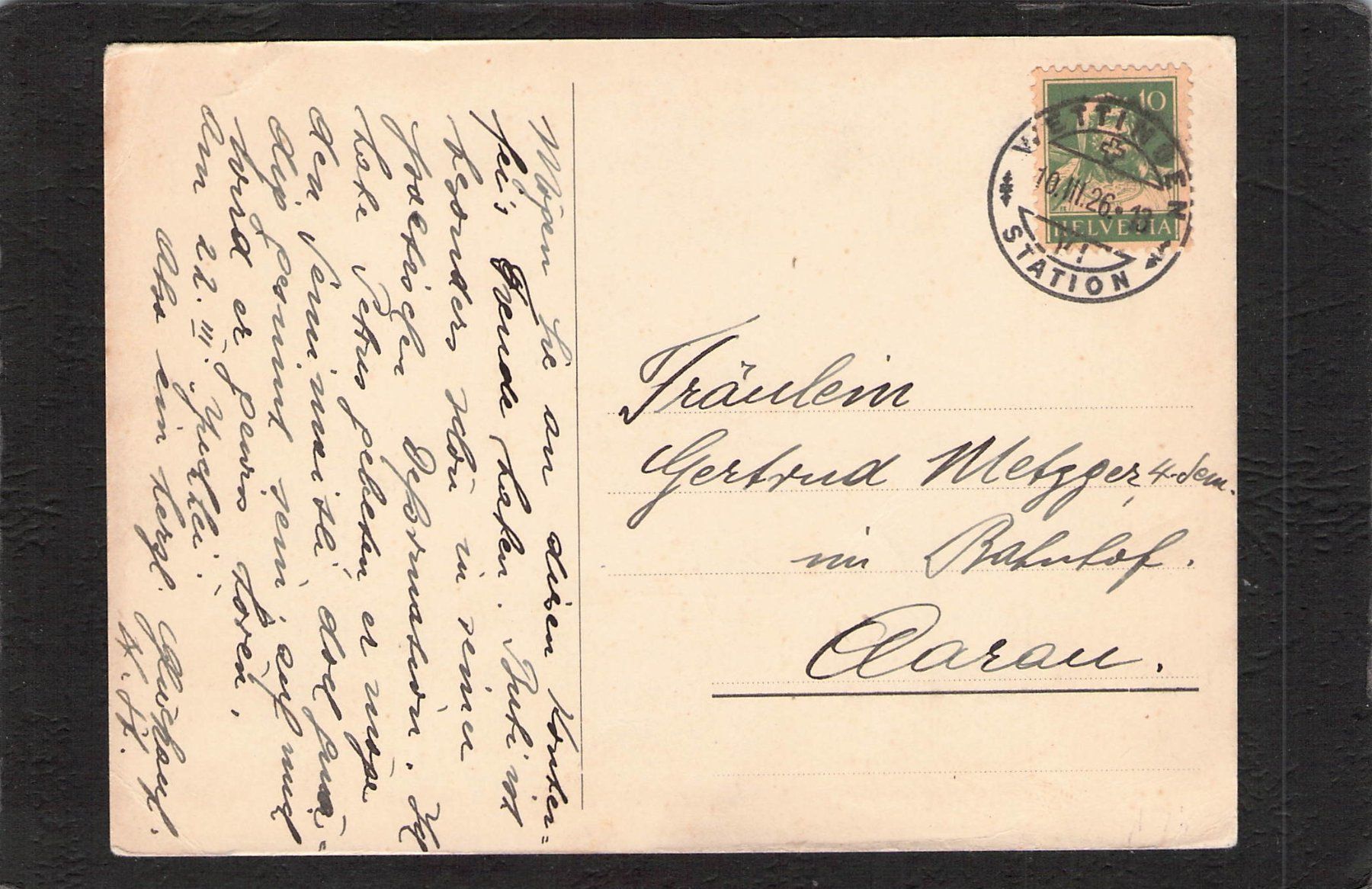 Cartoline postali: Studentenkarte : Wettingen AG 1926 – Usato da Reichenburg venduto da ibiza18 1