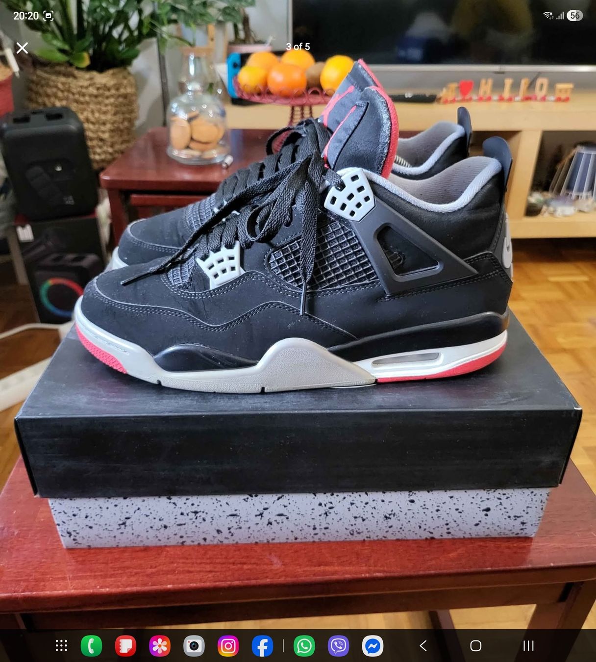 Nike Scarpe da uomo: NIKE AIR JORDAN 4 BREDS 2019 – Usato da Meyrin venduto da Hiro-chan_13 2
