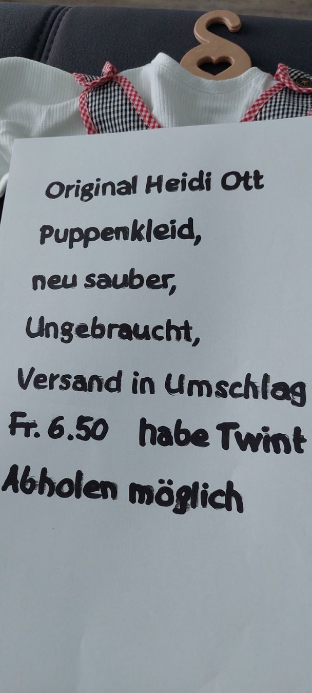 Heidi ott Puppen: Heidi Ott Puppenkleider  – Neu (gemäss Beschreibung) aus Muri AG von nindo1 2