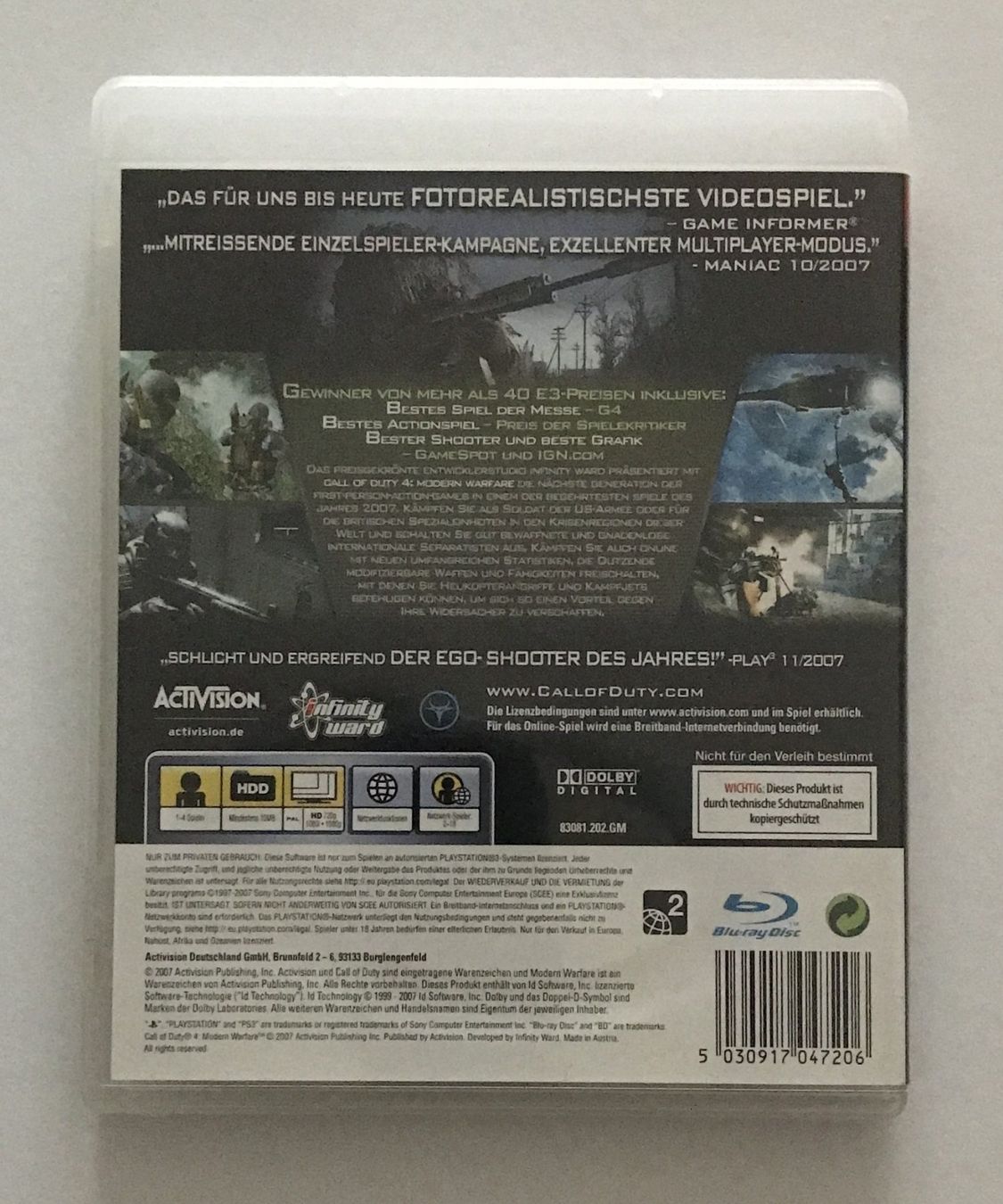 Spiele: PS3 - Call of Duty 4: Modern Warfare – Gebraucht aus Allschwil von Bullach 2