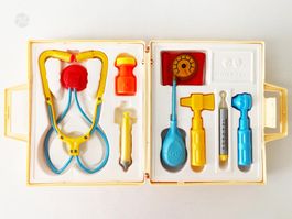 Fisher Price 936 Medical Kit Vintage 70s Doktor Arztkoffer