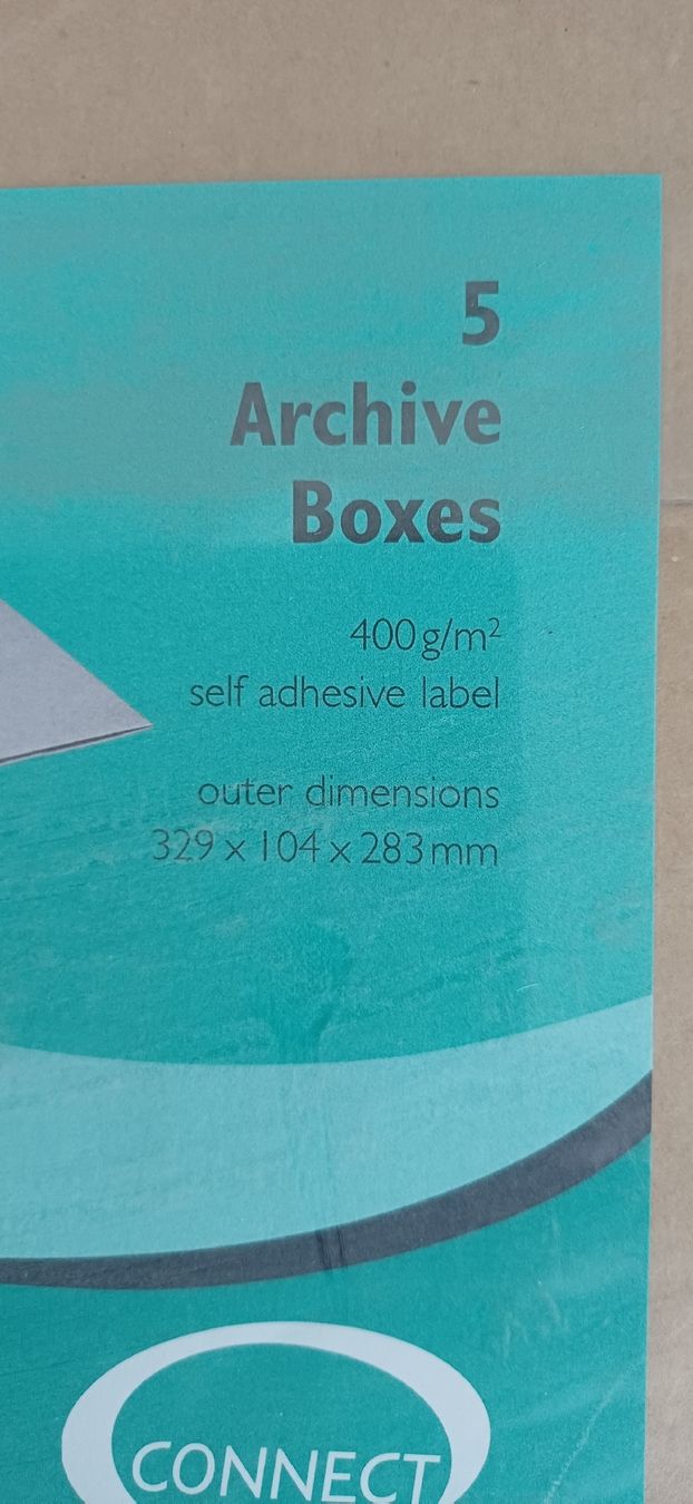 Sonstige Dekorationen & Accessoires: Archive Boxes 5 Stk. 400g/m2 braun neu – Neu und originalverpackt aus Alpnach Dorf von jkp_k62jg 1