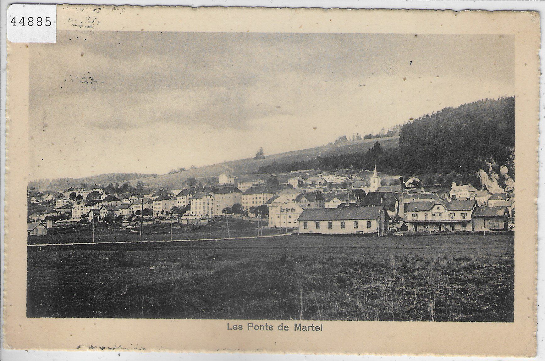 Cartoline postali: Les Pont de Martel - Vue generale – Usato da Ettingen venduto da Kartenplanet