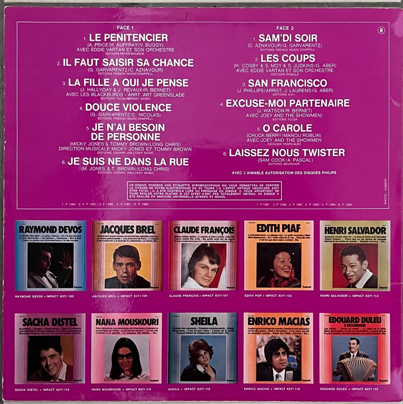 Dischi in vinile: JOHNNY HALLYDAY - JOHNNY HALLYDAY - 33 Tours – Usato da Bussigny venduto da vinyl-pas-cher 1