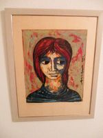 Guache originale eras Paris 1961 midcentury art 60er