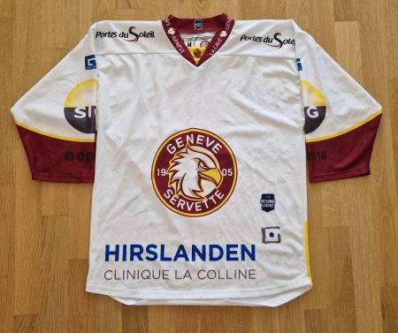 Maillot blanc Genève-Servette Hockey Club saison 2017-2018
