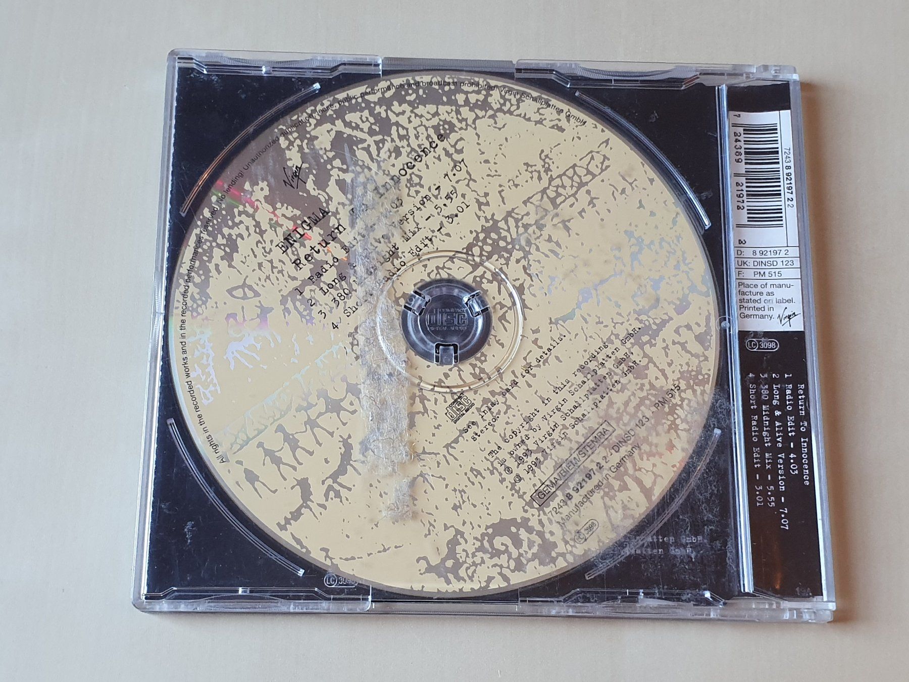 CDs: Enigma Return to Innocence – Gebraucht aus Stansstad von collectorsshop 1
