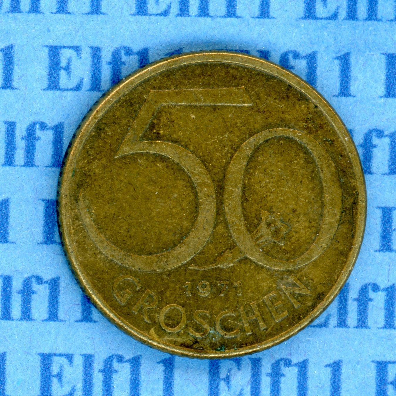 Tutti le monete: ATS___0.50 1971 ss 50 Groschen – Usato da Widnau venduto da Elf11