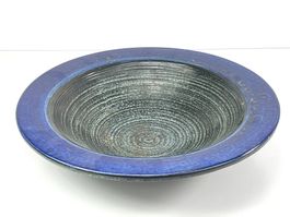Grosse Studio-Keramik Schale Prunkteller 60er 70er Ø 39 cm