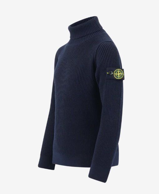 Stone Island Maglioni & Felpe: Stone Island Turtle Neck Pullover Navy Blau – Usato da Münchwilen TG venduto da Androxid 1